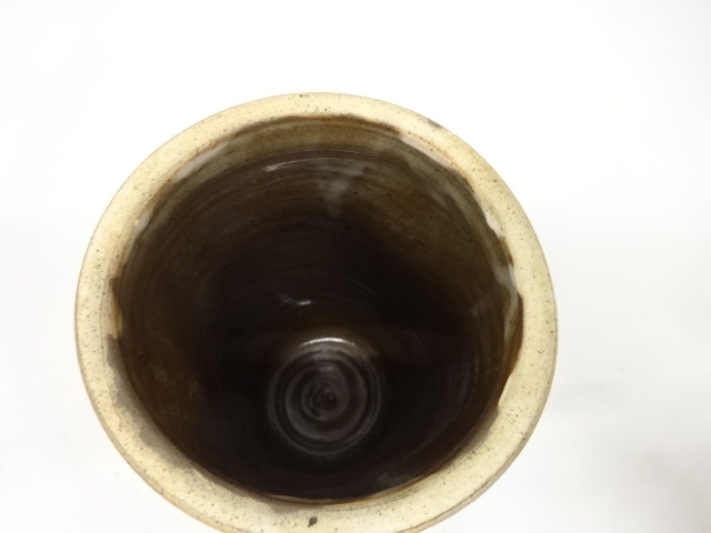  佐々木晨二造　粉吹　水指